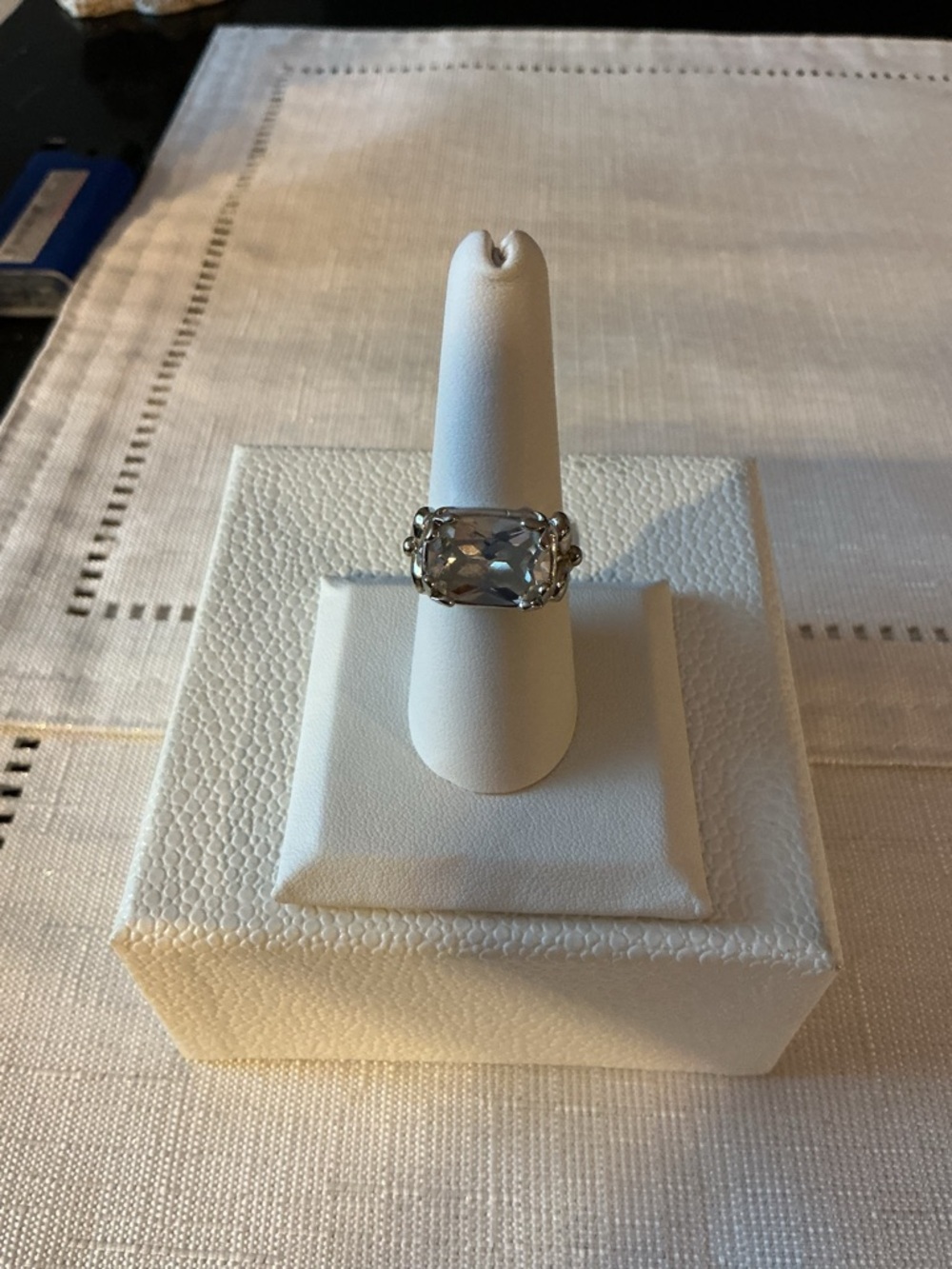 Premier Design Vintage Rhodium Plated Silver Tone Ring